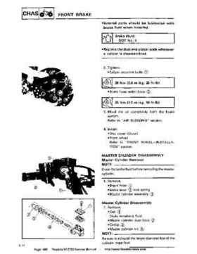 1987-2003 Yamaha YFZ350 Banshee supplementary service manual, Page 190