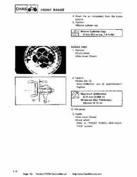 1987-2003 Yamaha YFZ350 Banshee supplementary service manual, Page 192