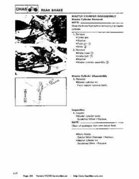 1987-2003 Yamaha YFZ350 Banshee supplementary service manual, Page 200