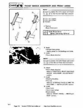 1987-2003 Yamaha YFZ350 Banshee supplementary service manual, Page 214