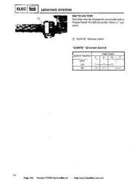 1987-2003 Yamaha YFZ350 Banshee supplementary service manual, Page 242