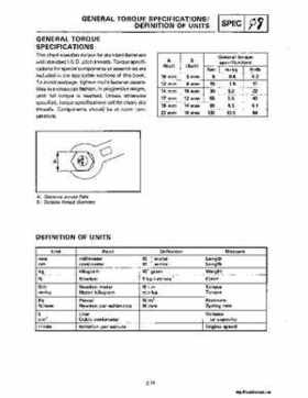 1987-2009 Yamaha ATV YFM350X Warrior Raptor Service Manual, Page 35