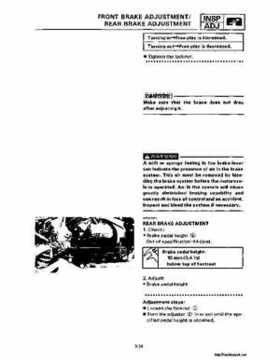 1987-2009 Yamaha ATV YFM350X Warrior Raptor Service Manual, Page 65