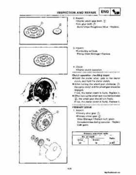 1987-2009 Yamaha ATV YFM350X Warrior Raptor Service Manual, Page 120