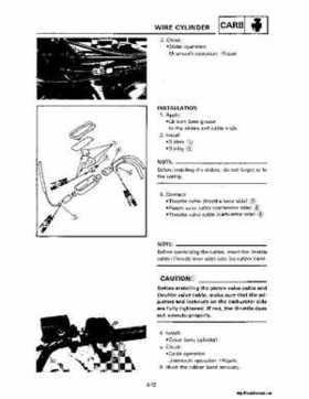 1987-2009 Yamaha ATV YFM350X Warrior Raptor Service Manual, Page 167