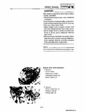 1987-2009 Yamaha ATV YFM350X Warrior Raptor Service Manual, Page 181