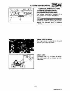 1987-2009 Yamaha ATV YFM350X Warrior Raptor Service Manual, Page 290