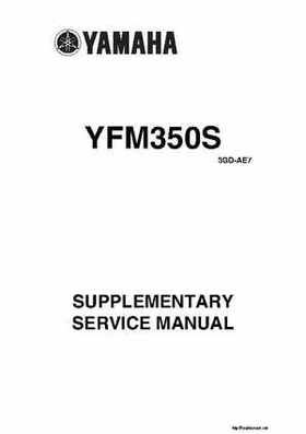 1987-2009 Yamaha ATV YFM350X Warrior Raptor Service Manual, Page 344