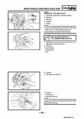 1987-2009 Yamaha ATV YFM350X Warrior Raptor Service Manual, Page 400