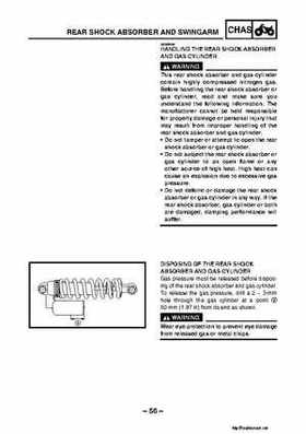 1987-2009 Yamaha ATV YFM350X Warrior Raptor Service Manual, Page 407
