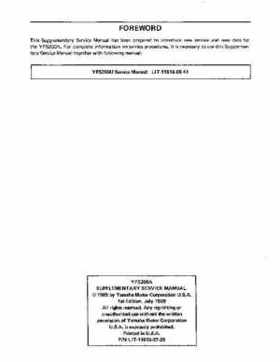 1988-2006 Yamaha ATV YFS200 Blaster service manual PDF download file., Page 236