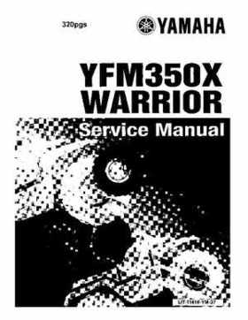 1990-2004 Yamaha YFM350X Warrior Factory Service Manual, Page 1
