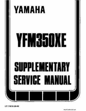 1990-2004 Yamaha YFM350X Warrior Factory Service Manual, Page 33