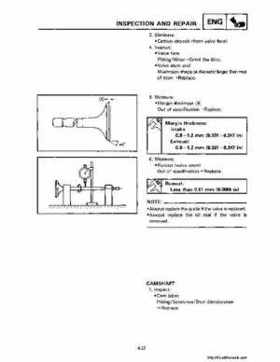 1990-2004 Yamaha YFM350X Warrior Factory Service Manual, Page 163