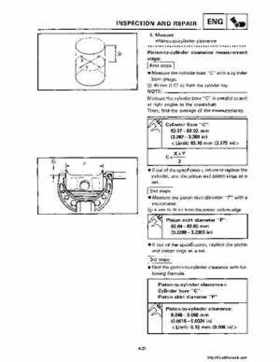 1990-2004 Yamaha YFM350X Warrior Factory Service Manual, Page 167