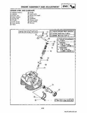 1990-2004 Yamaha YFM350X Warrior Factory Service Manual, Page 180