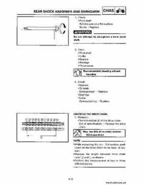 1990-2004 Yamaha YFM350X Warrior Factory Service Manual, Page 261