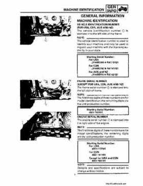 1992-1995 Yamaha Timberwolf 2WD Factory Service Manual, Page 22