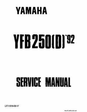 1992-1995 Yamaha Timberwolf 2WD Factory Service Manual, Page 50