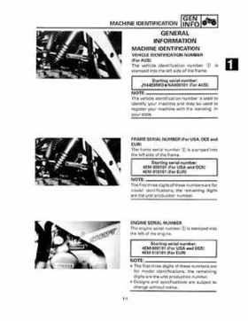 1993 Yamaha YFM80D Badger Supplementary Service Manual, Page 27