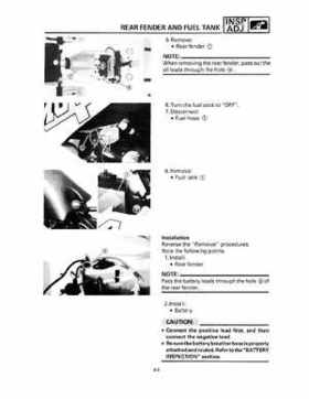 1993 Yamaha YFM80D Badger Supplementary Service Manual, Page 55