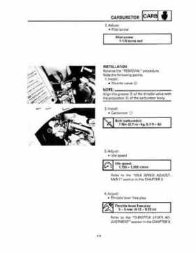 1993 Yamaha YFM80D Badger Supplementary Service Manual, Page 143