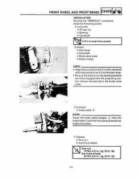 1993 Yamaha YFM80D Badger Supplementary Service Manual, Page 149
