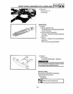 1993 Yamaha YFM80D Badger Supplementary Service Manual, Page 167