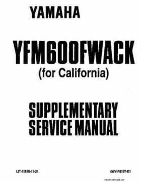 1998-2001 Yamaha YFM600FHM Grizzly Factory Service Manual, Page 23