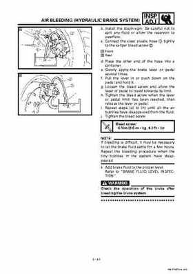 2000 Yamaha YFM400FWA(M) Factory Service workshop Manual, Page 97