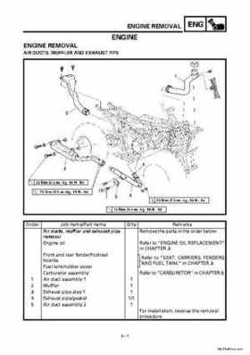 2000 Yamaha YFM400FWA(M) Factory Service workshop Manual, Page 123