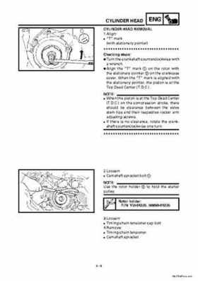 2000 Yamaha YFM400FWA(M) Factory Service workshop Manual, Page 131