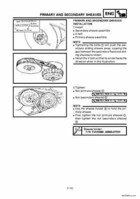 2000 Yamaha YFM400FWA(M) Factory Service workshop Manual, Page 172