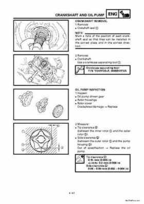 2000 Yamaha YFM400FWA(M) Factory Service workshop Manual, Page 189