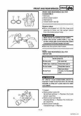 2000 Yamaha YFM400FWA(M) Factory Service workshop Manual, Page 290