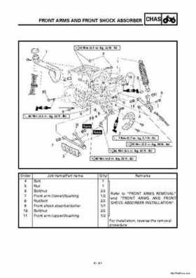 2000 Yamaha YFM400FWA(M) Factory Service workshop Manual, Page 305