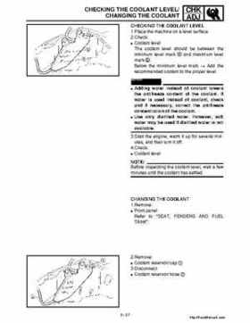 2001 Yamaha YFM660 Raptor Factory Service Manual, Page 83