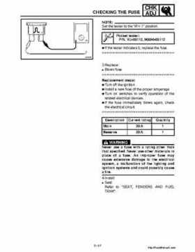 2001 Yamaha YFM660 Raptor Factory Service Manual, Page 113