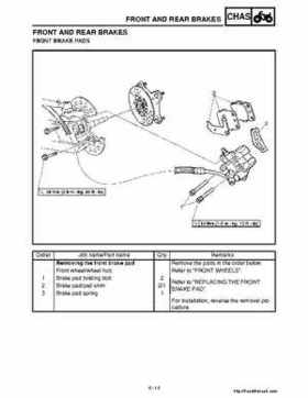 2001 Yamaha YFM660 Raptor Factory Service Manual, Page 128