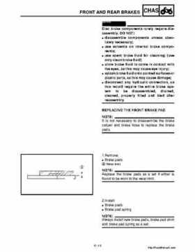 2001 Yamaha YFM660 Raptor Factory Service Manual, Page 130