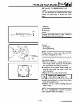 2001 Yamaha YFM660 Raptor Factory Service Manual, Page 132