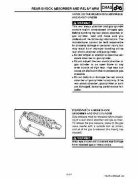 2001 Yamaha YFM660 Raptor Factory Service Manual, Page 172