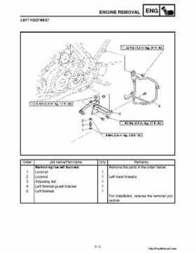 2001 Yamaha YFM660 Raptor Factory Service Manual, Page 182