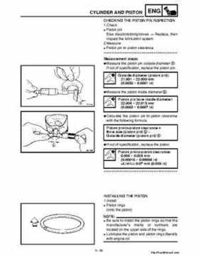 2001 Yamaha YFM660 Raptor Factory Service Manual, Page 216