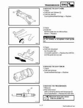 2001 Yamaha YFM660 Raptor Factory Service Manual, Page 257