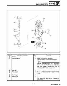 2001 Yamaha YFM660 Raptor Factory Service Manual, Page 276
