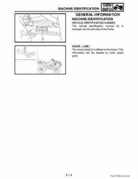 2002-2006 Yamaha YFR450FAR Service Manual LIT-11616-16-01, Page 17