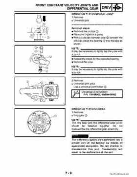 2002-2006 Yamaha YFR450FAR Service Manual LIT-11616-16-01, Page 245