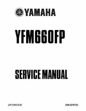 2002 Yamaha YFM660 Grizzly factory service and repair manual, Page 1