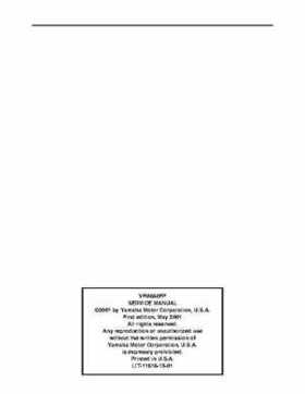 2002 Yamaha YFM660 Grizzly factory service and repair manual, Page 2